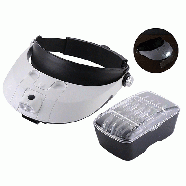 MG81001-G Led Işıklı Gözlük Kafa Büyüteci