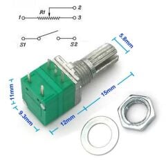 50kohm Potansiyometre B50K 5 Pin