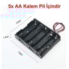 5'li AA Kalem Pil Yuvası