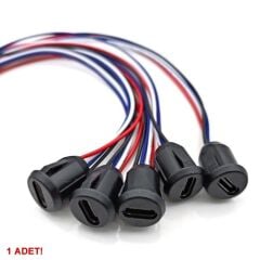 4 Pin Type C Usb Uzatma Kablosu Siyah