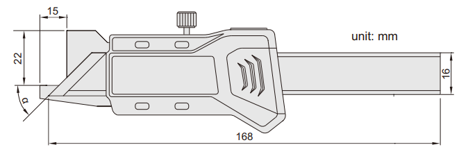 Accud Dijital Pah Ölçüm Kumpası 0-10mm / 0-0/ 163-010-11
