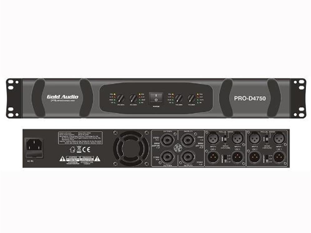 Gold Audio PRO-D4750 4x750W Power Amplifikatör