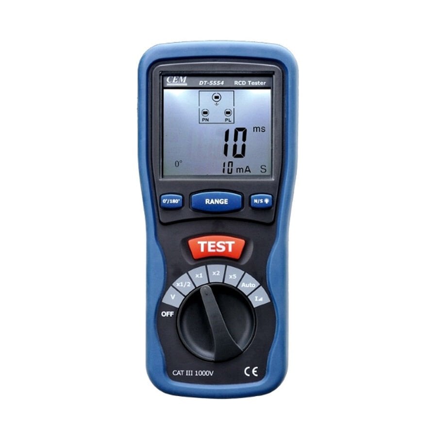 Cem DT-5554 Kaçak Akım Röle (RCD) Test Cihazı