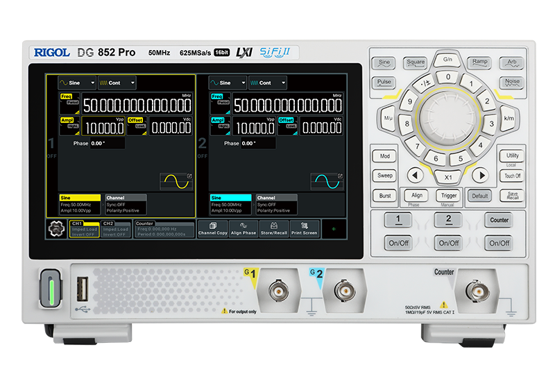 Rigol DG852 Pro 2 Kanallı 50 MHz Arbitrary Waveform Jeneratör