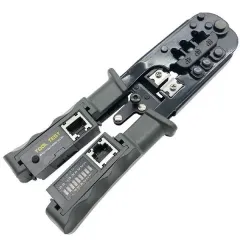 Prolink Kablo Test Cihazı ve Sıkma Pensesi RJ45 RJ12 RJ11 Çok Fonksiyonlu