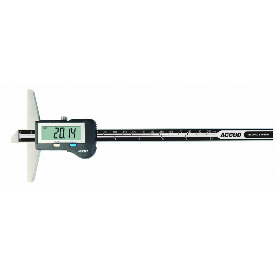 Accud IP67 Su Geçirmez Dijital Derinlik Kumpası 0-150mm/197-006-11