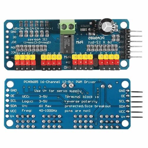 PCA9685 I2C 16 Kanal 12 Bit PWM Kontrolör Kartı