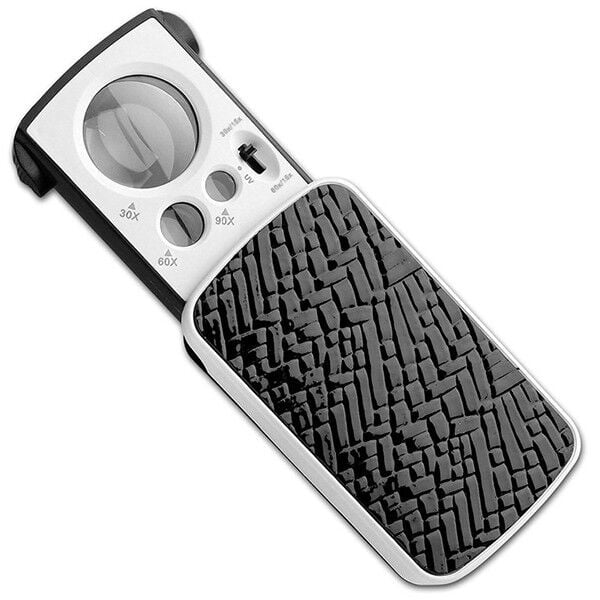 774 Serisi Üç Mercekli Işıklı Büyüteç 30X 60X 90X