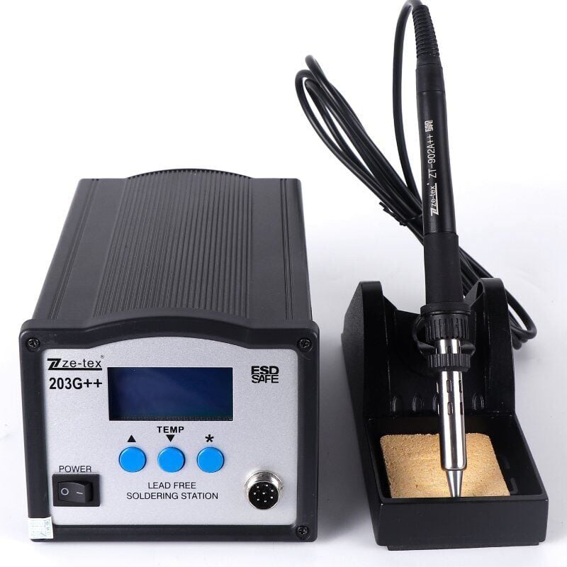 Ze-Tex 203G++ 260W Yüksek Güçlü Dijital Havya İstasyonu