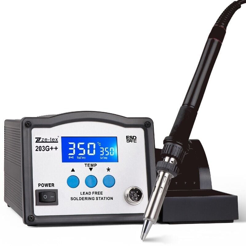 Ze-Tex 203G++ 260W Yüksek Güçlü Dijital Havya İstasyonu