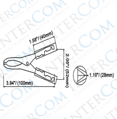 IC-245 Akü Maşası 100mm WD020