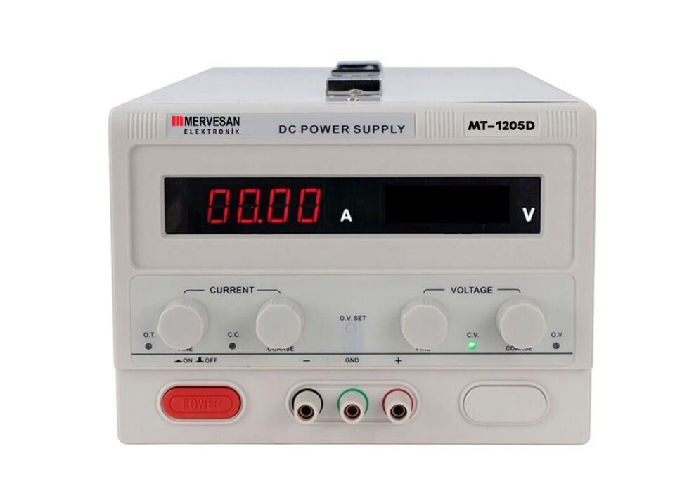 Mervesan MT-1205D 120v 5A Ayarlı Güç Kaynağı