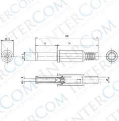 IC-253 DC Jak 2.5mm Uzun
