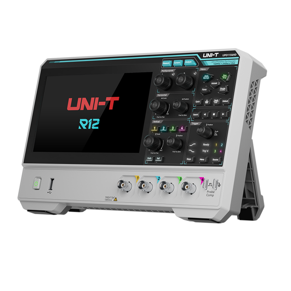 Unit UPO1084HD 12-Bit 80MHz 4 Kanal Yüksek Çözünürlüklü Osiloskop