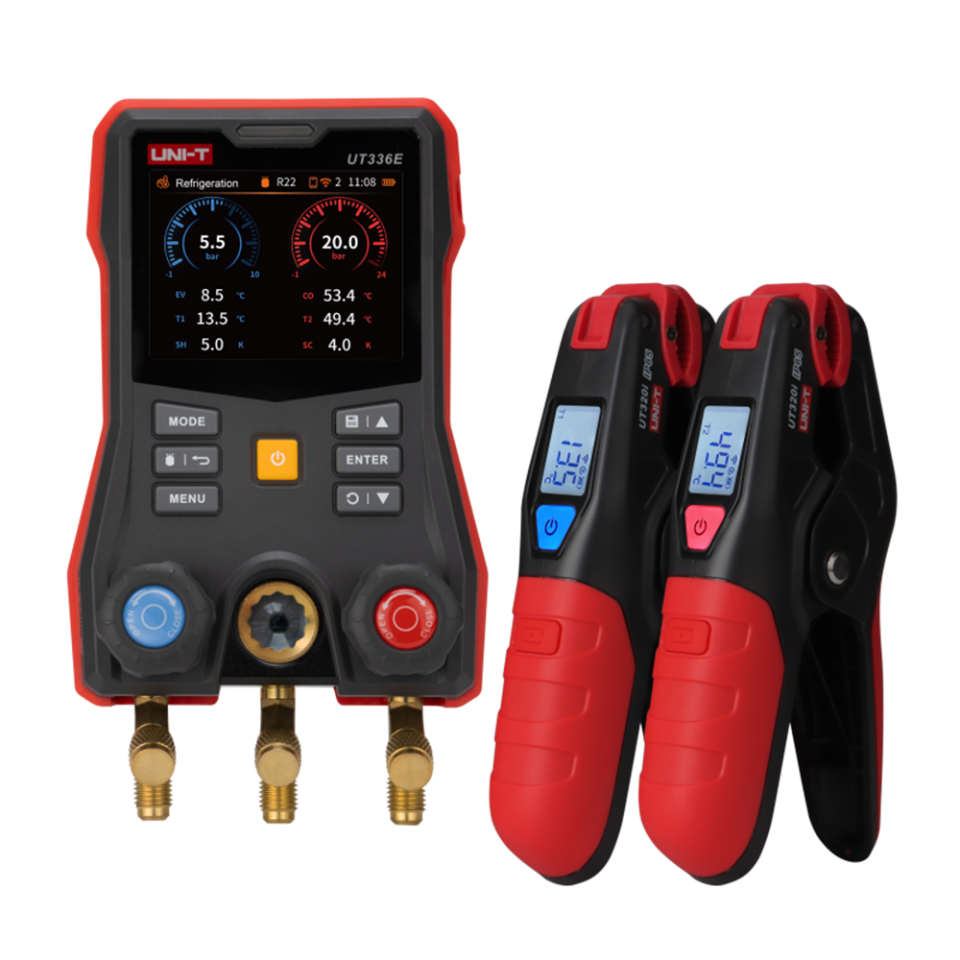 Unit UT336E Kit Kablosuz Sıcaklık Kelepçeli Dijital Manifold Ölçüm Cihazı