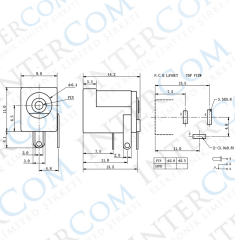 IC-255 DC Jak Şase 2.1mm