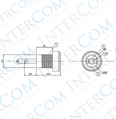 IC-258B DC Jak 2.1mm Korumalı Ø8mm