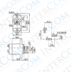 IC-258F DC Jak 2.1mm Kulaklı Tip