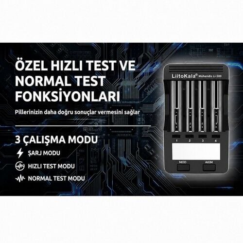 Lii-500 Pil Şarj Deşarj Test Cihazı