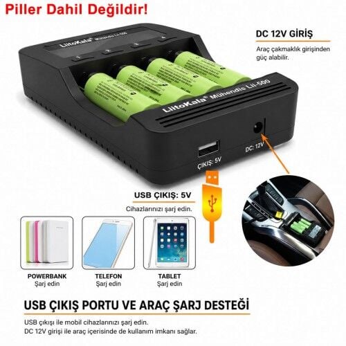 Lii-500 Pil Şarj Deşarj Test Cihazı