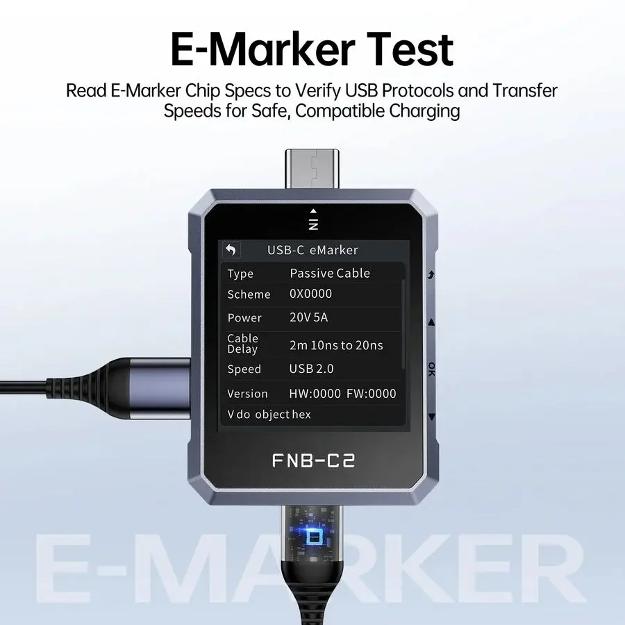Fnirsi FNB-C2 240W USB-C PD 3.1 Hızlı Şarj Test Cihazı