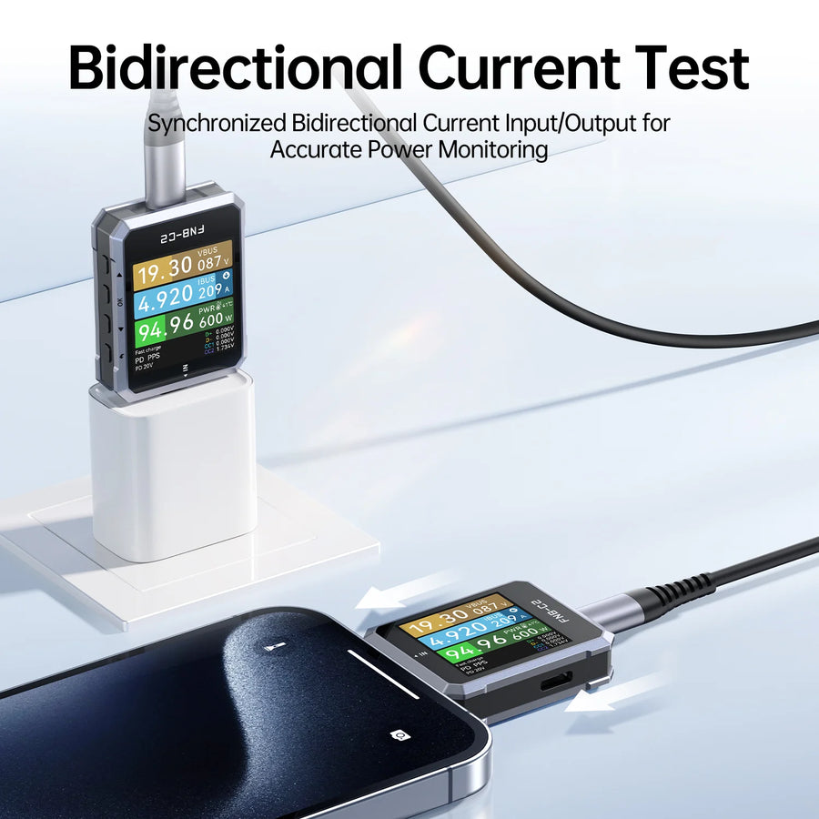 Fnirsi FNB-C2 240W USB-C PD 3.1 Hızlı Şarj Test Cihazı
