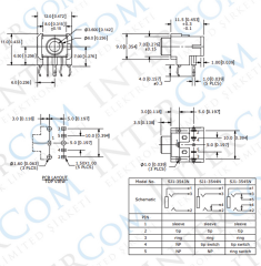 IC-261 Stereo Şase 3.5mm Metal