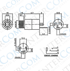 IC-261B Aux Dişi Şase Soket