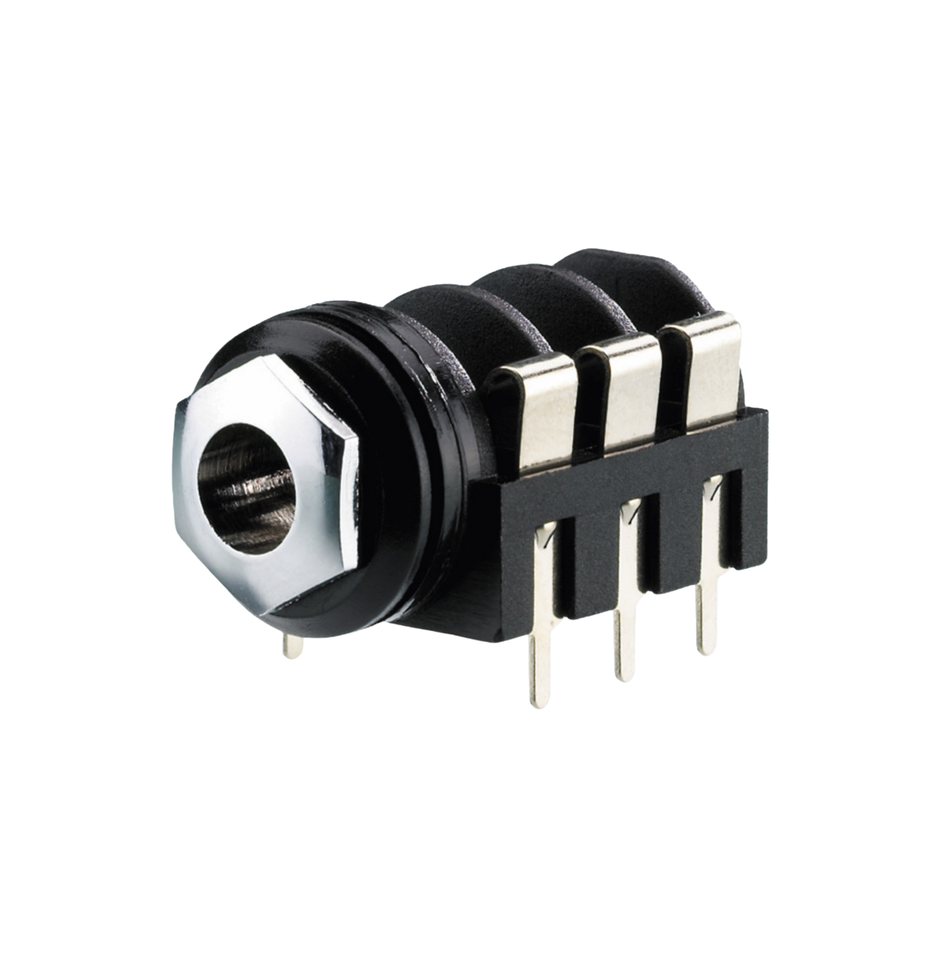 IC-261G-2 6,3mm Stereo Jak Dişi Şase 90° 6p