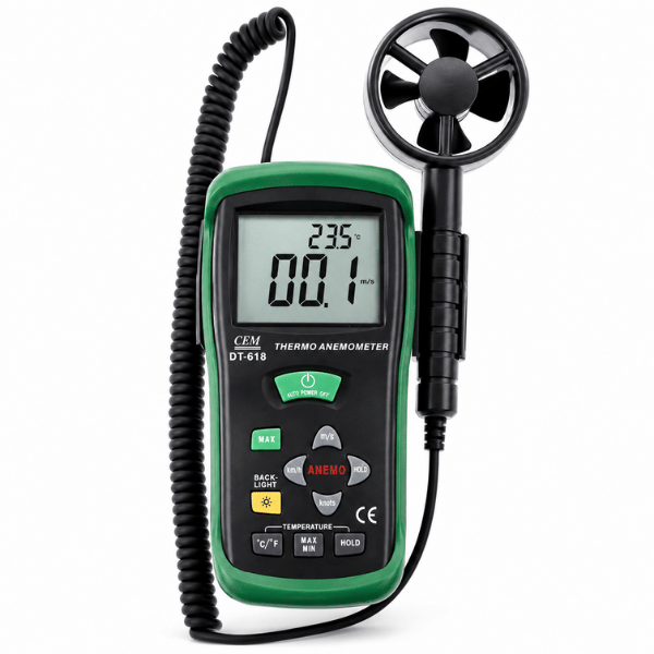 Cem DT 618 Rüzgar Hızı ve Sıcaklık Ölçer Anemometre