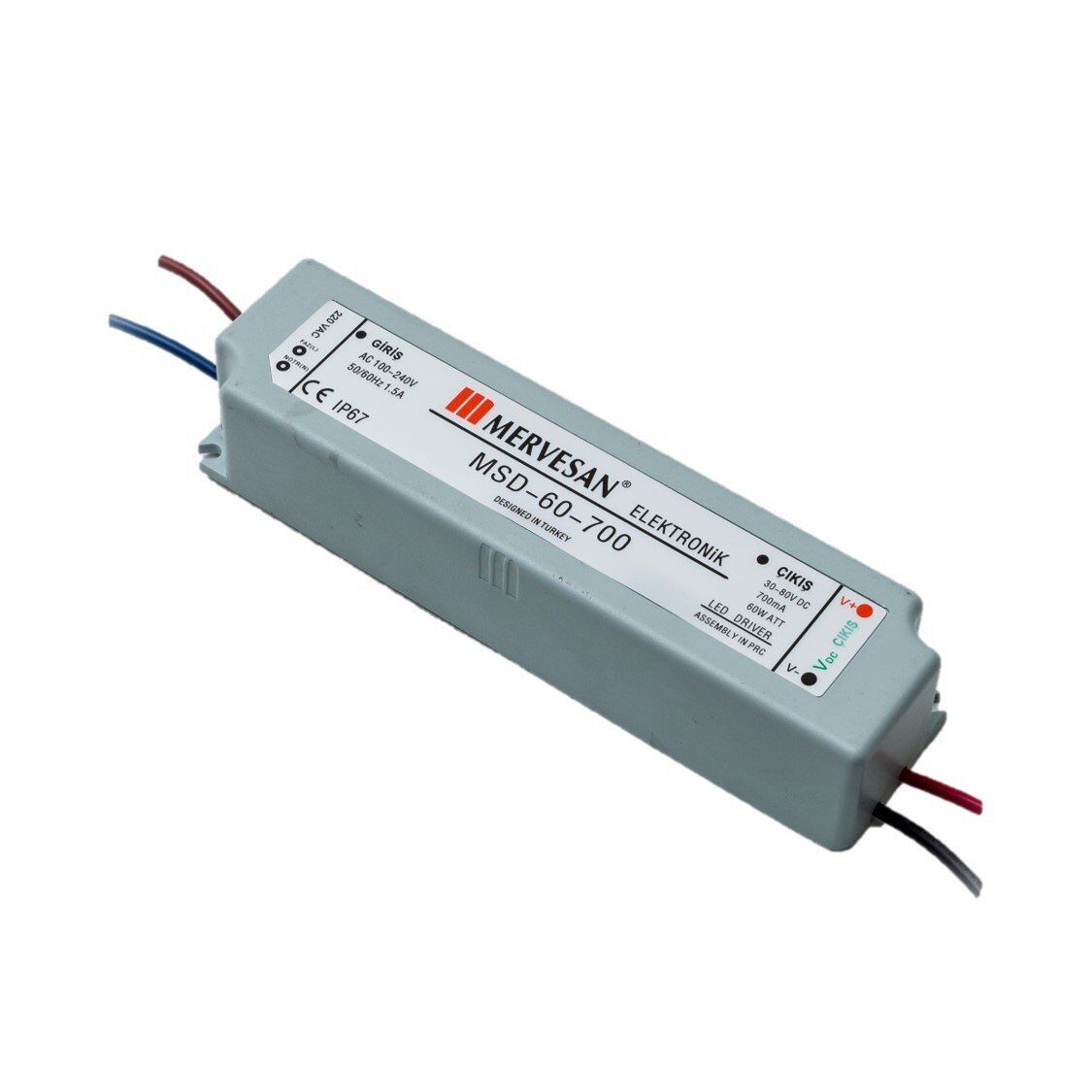 Mervesan Sabit Akım Ac/Dc Smps Led Driver MTD-60-700 Fiyatları