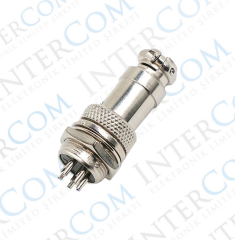 IC-261M 16mm Mayk Fiş Şase Erkek - Seyyar Dişi