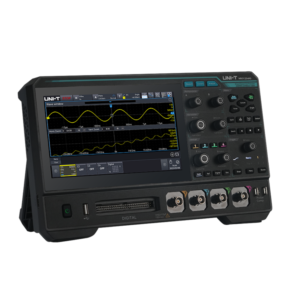Unit MSO1254HD 250 MHz 4 Kanallı 12 Bit Karışık Sinyal Osiloskopu