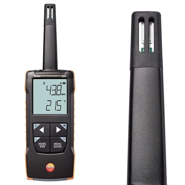 Testo 625 Taşınabilir Akıllı Sıcaklık ve Nem Ölçer | Uygulama Bağlantılı
