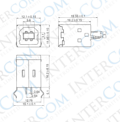 IC-263 USB Şase B Tip 180°dişi