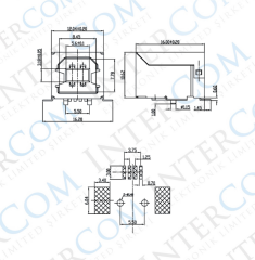 IC-263A USB ŞASE B DİŞİ SMD
