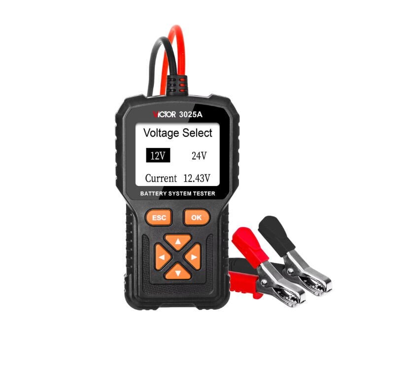 VICTOR 3025A Dijital Akü Test Cihazı | 12V / 24V