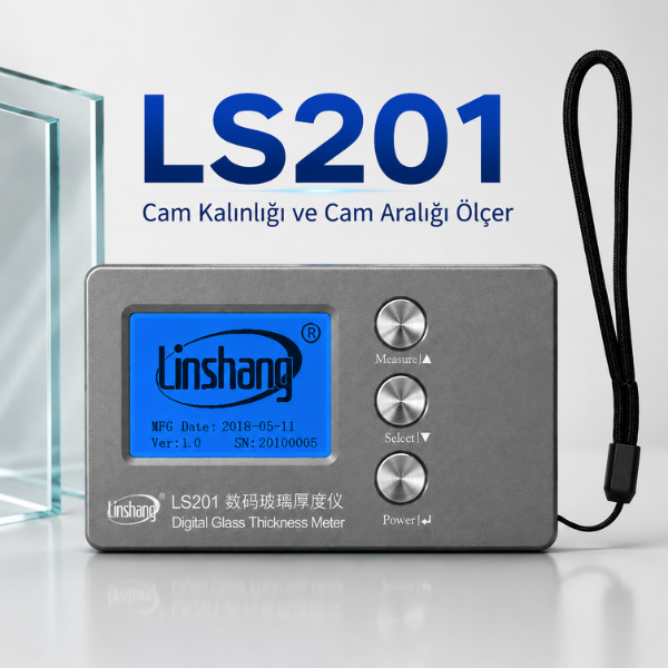 Linshang LS201 Dijital Cam Kalınlık Ölçer