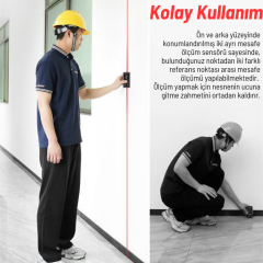 Sndway SW-DR60 Çift Yön Lazerli Lazermetre 60m+60m