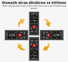 Sndway SW-DR60 Çift Yön Lazerli Lazermetre 60m+60m
