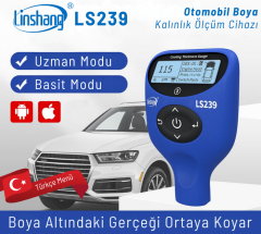 Linshang LS239 Profesyonel Oto Boya Kalınlık Ölçer