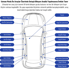 Linshang LS239 Profesyonel Oto Boya Kalınlık Ölçer
