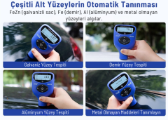 Linshang LS239 Profesyonel Oto Boya Kalınlık Ölçer