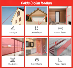 Lyk MTR80 Lazerli Mesafe Ölçer - 80 Metre