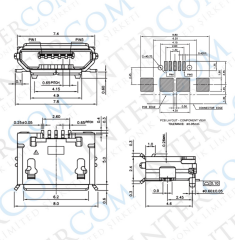 IC-266A-3 Mikro USB Şasesiz Mini 5 Pin