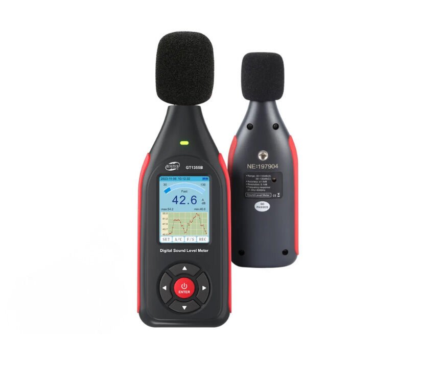 Benetech GT1355B Renkli Ekranlı Kayıt Yapabilen Ses Ölçer