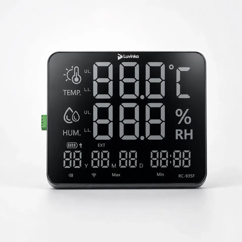 Luvinka RC935-F Led Alarmlı Sıcaklık, Nem Ölçer