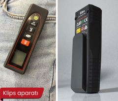 MTR60 Klipsli Lazerli Mesafe Ölçer 60 Metre Ölçüm Mesafesi