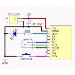 Kcx Emitter Bluetooth Stereo Ses Alıcı Verici Modül TDA7492P