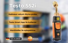 Testo 552i Uygulama Kontrollü Kablosuz Vakum Probu